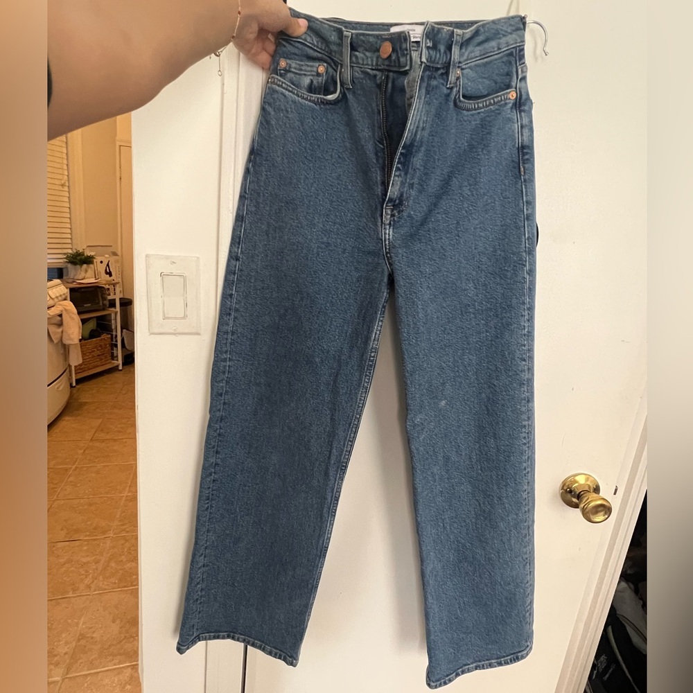 &other stories high rise wide leg jeans